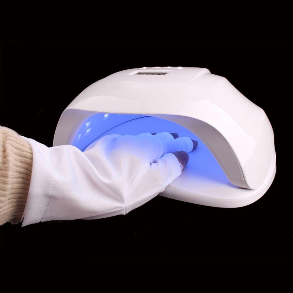 Half-finger Nail Painting Gloves Protect Finger Skin Nail Art Mittens Nail Tools