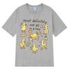 2025 Summer Funny Nurse Ducks In A Row Print TShirt Men Women Shortsleeved Highquality Vintage Cotton Printed Tshirts Y2k