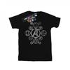 T-shirt Homme Avengers Infinity War Icônes Métalliques Usées