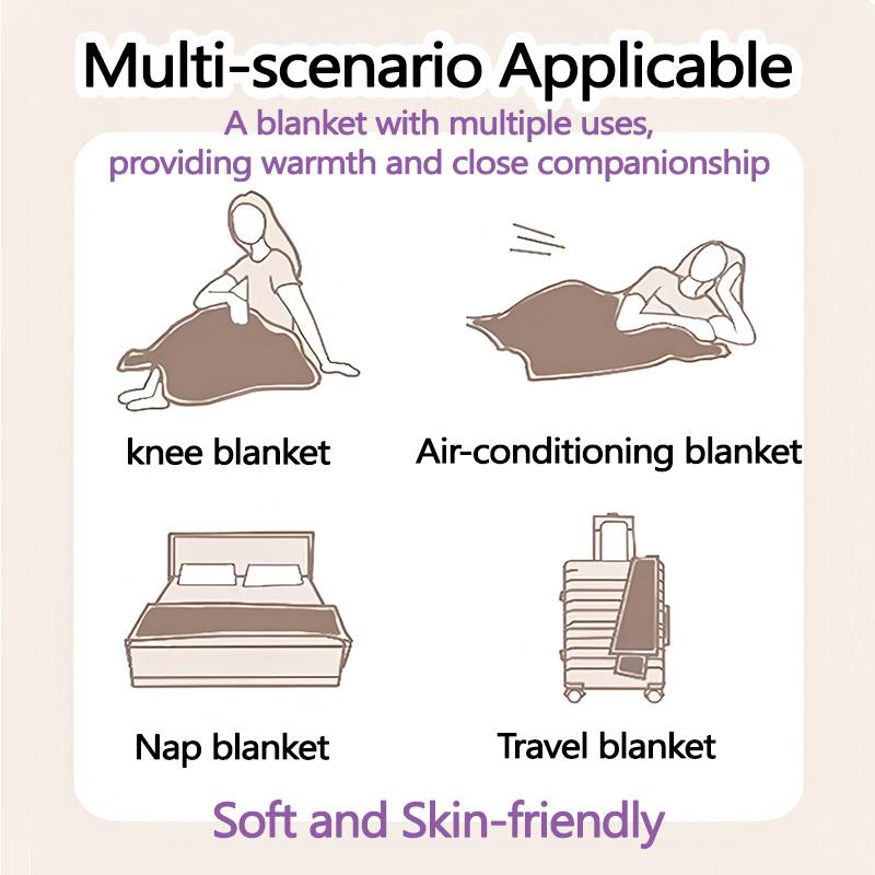 1pc Digital Print Nap Blanket, Hobbit Fellowship Group Blanket for Home Use, All Season Warmth, Christmas and Valentine's Day Gift Blanket