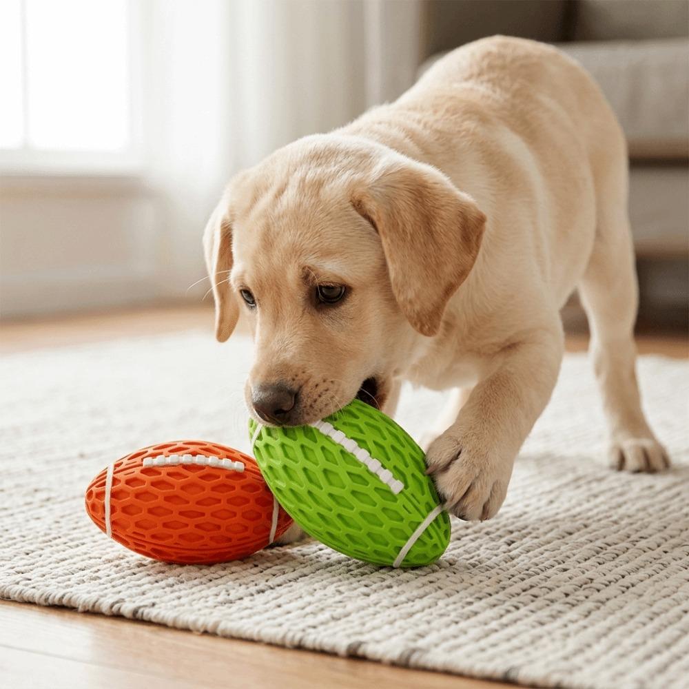 Rubber Dog Chew Toy Bite Tough Dog Molar Toy Pet Training Toy Indoor Outdoor Play