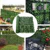 Leaf Fence Panels Plastic Artificial Hedges Fence Wall Screen Stitchable Greenery Eco-friendly Multifunctional Garden Home Decor