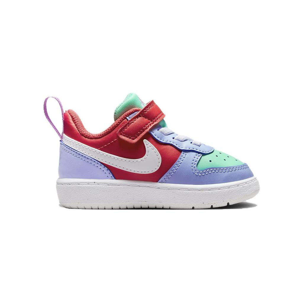 (TD) Nike Court Borough Low Recraft Shoes 'Cobalt Bliss Track Red' Baby DV5458-400