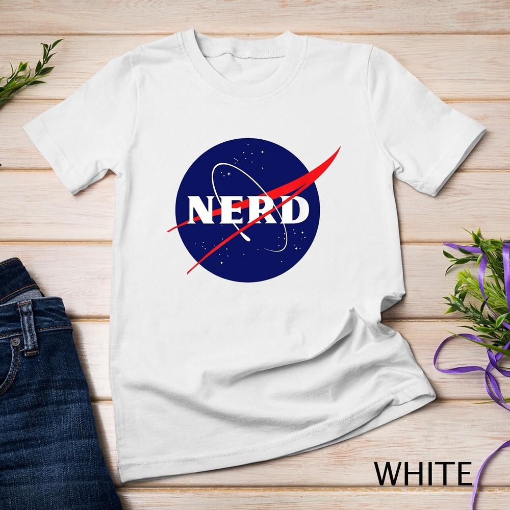 T-shirt Unisexe Drôle Parodie Logo NASA Nerd Science Astronomie Astronaute