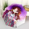 1pc Anime Character Inspired Outdoor Umbrella - Automatic Opening/Closing, Portable 3-Fold Design with Iron Frame - Perfect Gift for Fans, Travelers,
