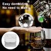 Ice Ball Mold Large Spherical Silicone Ice Ball Maker Fast Freezing Clear Bubble-Free Ice Ball Push-Release Ice Tray for Whiskey Wine
