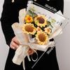 Crocheted Flower Bouquet Knitted Flowers Artificial Flowers Graduation Bouquet Party Supplies Mother'S Day Gift Wedding Gifts