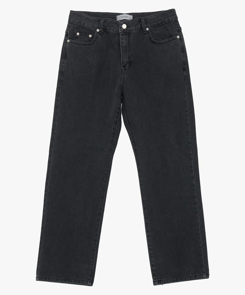 Deoseutoli Loose Fit Denim Pants (Dark Grey)