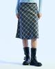 Moa Vintage Check Flare Skirt (Ashed)
