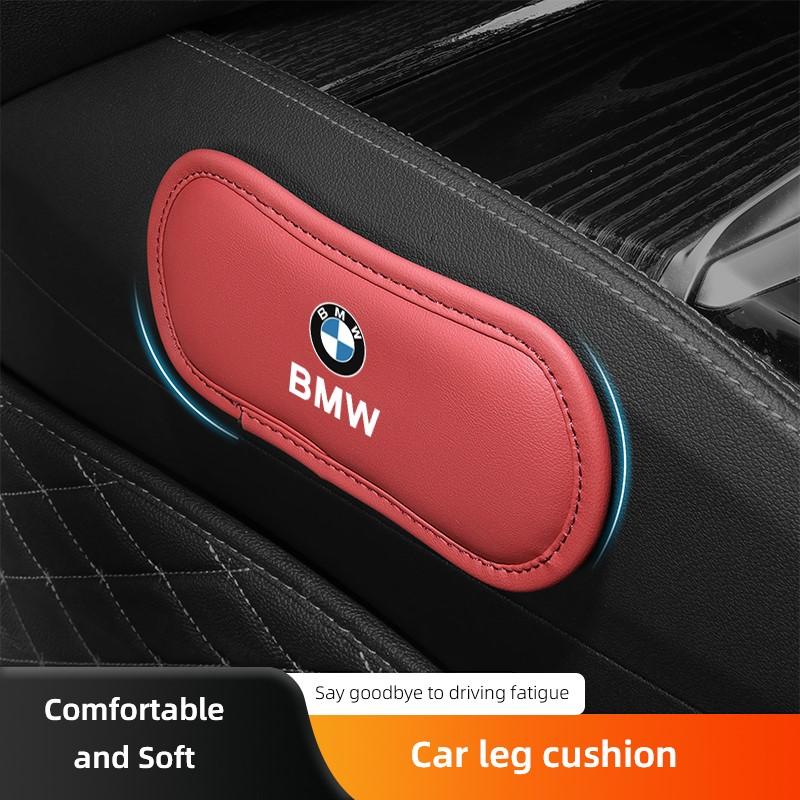 BBIG5 Car Interior Leg Knee Rest Pads Leather Cushion Valve Cap Auto Sticker For BMW X1 X2 X3 X5 X4 X6 X7 iX3 F20 F10 F07 E70 E46 E90