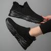 European and American Women's Sports Shoes 2024 New Mesh Socks Shoes Versatile One Foot Lazy Vulcanized Shoes Zapatos De Mujer