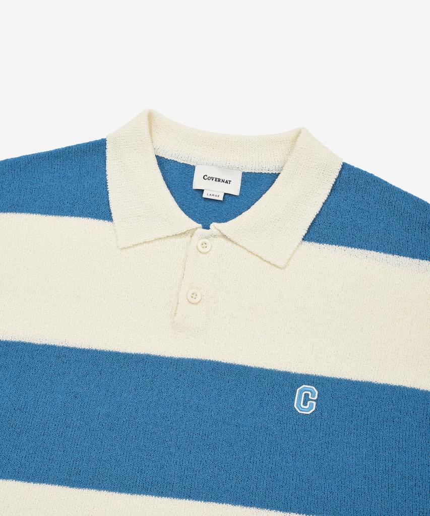COVERNAT Rugby Half Knit Blue