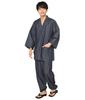 Denim Samue voor het hele jaar voor heren [Nishiki] Heren, Rond, 100% Katoen, (1. Blauw/LL/0818)