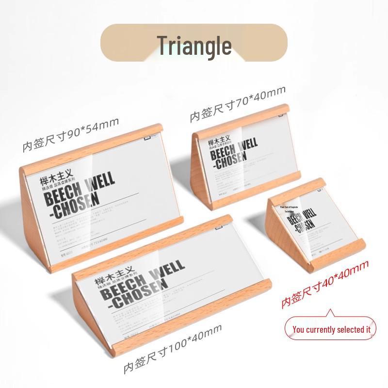 Acrylic Price Tags: Elegant Labels for Cakes, Breads, Desserts, Drinks, Tea, and Furniture Displays