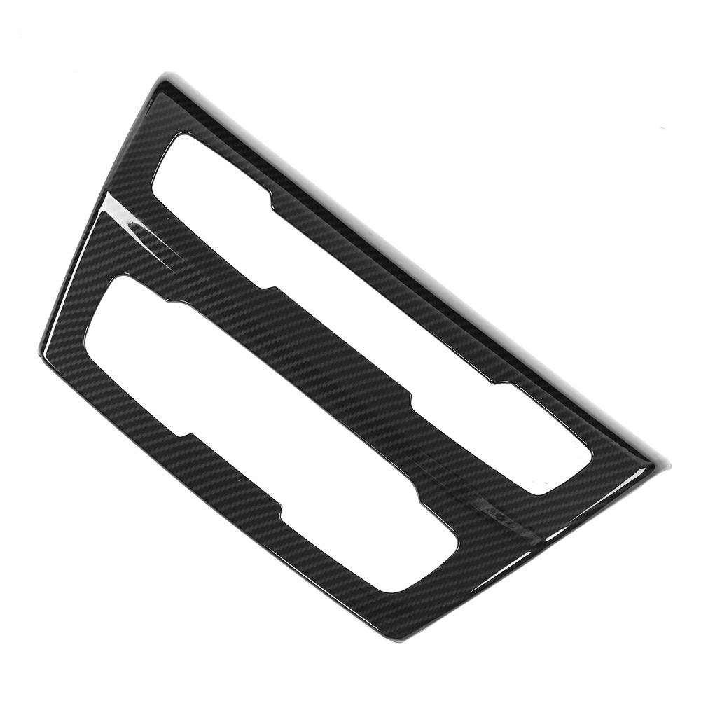 Garniture de panneau CD de console centrale style fibre de carbone pour BMW X1 F48 2016 2019