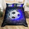 Custom Bedding Set Basketball Duvet Cover Set With Custom Name For Boys Personalized Sports Comforter Cover For Birthday Gifts