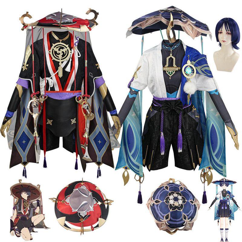 Scaramouche Cosplay Kostuum Genshin Impact Wanderer Cosplay Anime Tweede Dimensionale Anime Kleding Scaramouche Cosplay Outfit