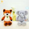 Corsa Carino Animale Domestico Volpe Elefante Peluche Bambola Carina Bambola Giocattolo Cuscino Regalo