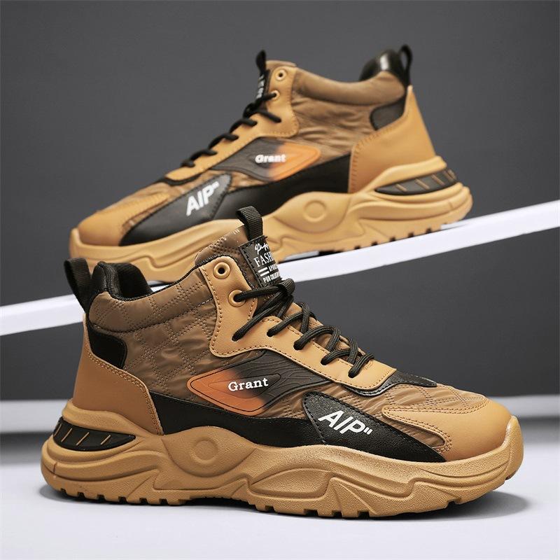 Mode Frühling Herbst Neue Klassische Herrenschuhe Modische und Vielseitige High Top Freizeitschuhe für Jugendliche Outdoor Lauf Sportschuhe