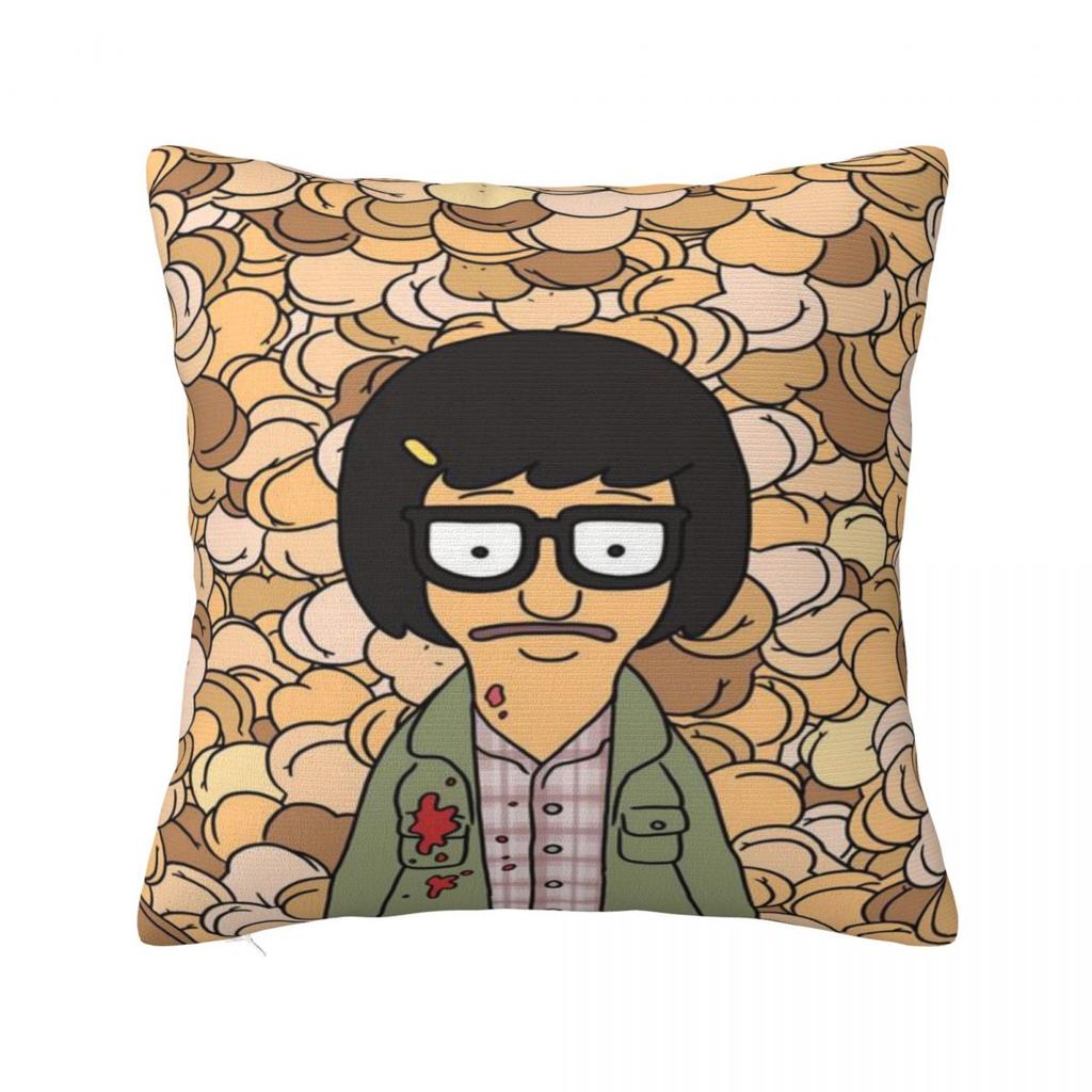 Trendy Home Bobs Funny B-Burgersdecoration Pillowcases Merch Pillow Covers Zippered Multi Size