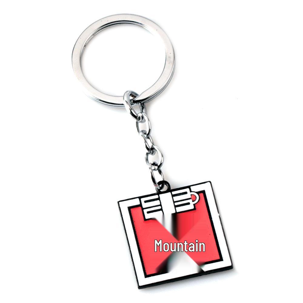 Alloy Keychain Pendant: R6 Anime Game Accessory