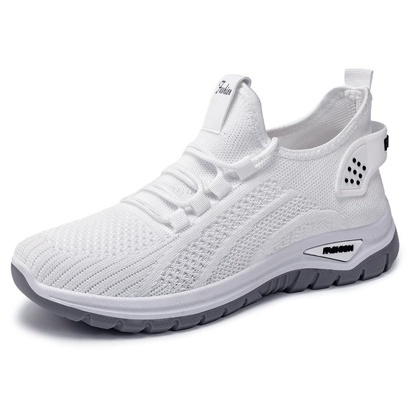 Plus Size Shoes for Women 36-43 Spring Summer Women Lace Up Platform Wedges Non-slip Mesh Breathable Flats Sneakers Women