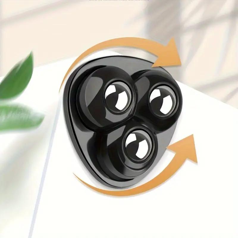 Three Bead Universal Wheel No Drilling Silent Wear-resistant Load-bearing Small Household Pulley KTY
