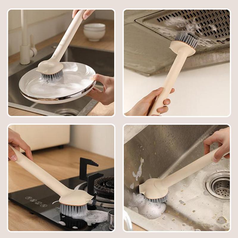 Escova de Louça com Cabo Escovas de Limpeza para Cozinha Esfregão de Louça com Cerdas Rígidas para Pia Potes Panelas