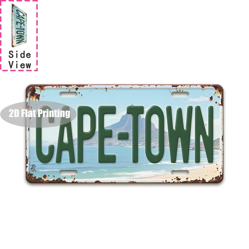 Tin Sign Vintage Durable Metal Plaque Wall Decor Home Office Bar Man Cave City Coffee Toilet Year License Plate Wall Art