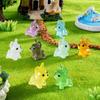 Mini 30Pcs Luminous Cute Puppy Accessories Toy Lovely Doggy Glow In The Night Fairy Garden Miniatures Dog Desktop Decorationation Gift
