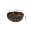 Natural Coconut Bowl Handmade Wooden Tableware Dessert Fruit Salad Mixing Rice Ramen Bowl with Spoon Kitchen Reusable Dinnerware