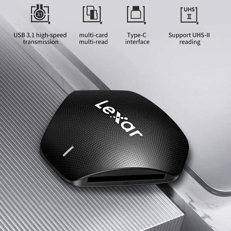 Lexar Originele SD-kaartlezer 3-in-1 Kaartlezer USB 3.2 naar SD Micro SD TF CF Geheugenkaartlezer SD Geheugenkaarten Lezer Ondersteunt SD, TF en CF Kaarten