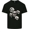 5 Skulls Demons Biker Gothic Heavy Metal Unisexs Light Cotton TShirt