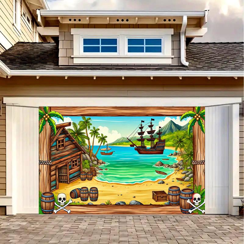 1 banner for a tropical pirate bay adventure party multi-purpose background suitable for rooms yards studios