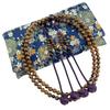 Myorenka Shingon Buddhist Formal Prayer Beads for Men, 108 Natural Wooden Beads, 3 Shaku (1.5m), Ebony Finish, Two-Color Odamaki Wrapping, Includes