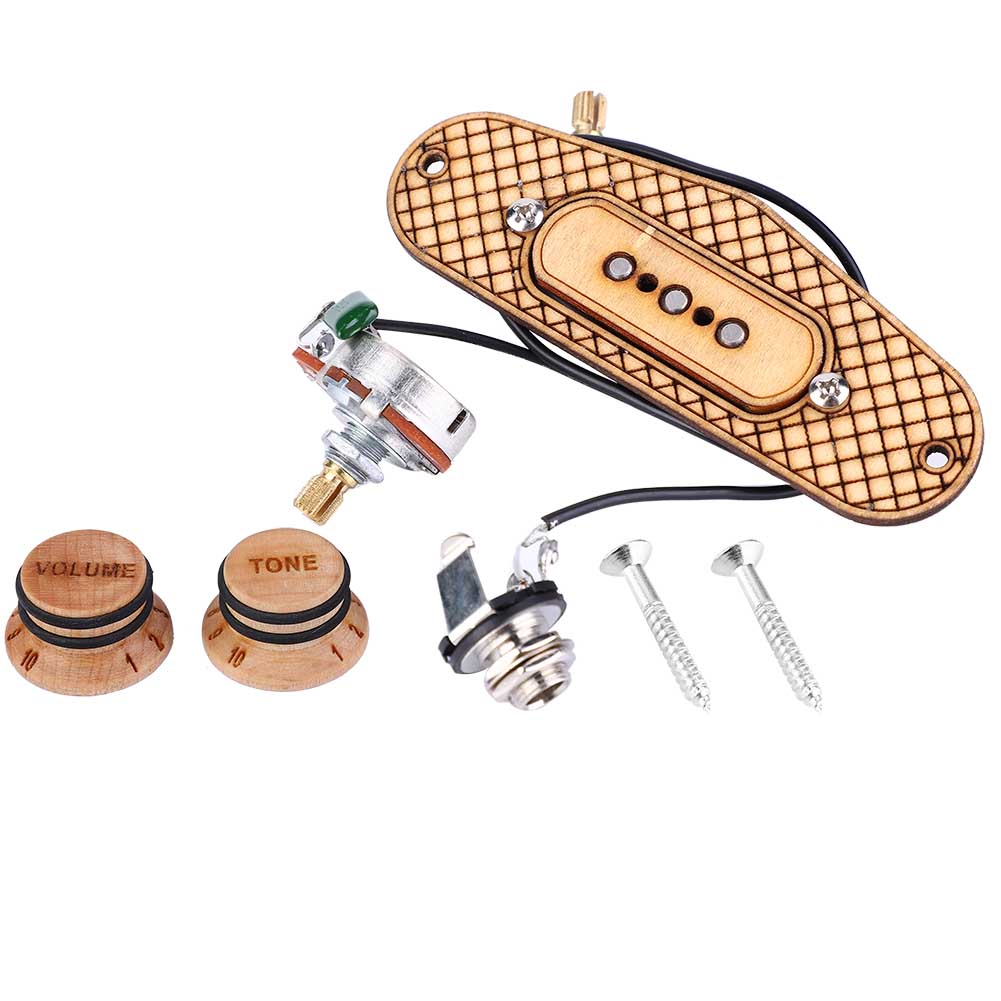 Micro de guitare Cigar Box à trois cordes et trois pôles pour professionnels et amateurs