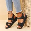 Fashion Women Shoes 2024 Summer Sandals Open Toe Sandals Ladies Comfy Sandals Woman Retro Casual Wedge Shoes Lightweight Chaussure Femme
