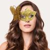 2pcs Elegant Butterfly Side Party Mask Sophisticated Butterfly Side Adorned Costume Mask For Special Event