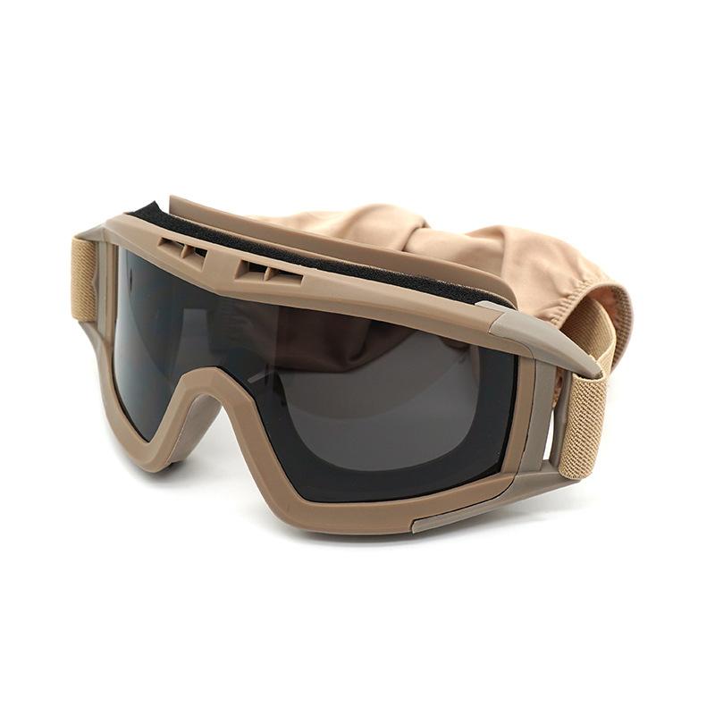 Taktische Outdoor-Brille Desert Locust Armee-Fanbrille Stoßfest Sport Unisex-Brille Radbrille