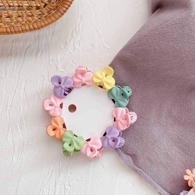10 PCS/Set Girls Cute Colorful Flower Star  Small Hair Claws Kids Sweet Hairpins Hair Clips Fashion Hair Accessories