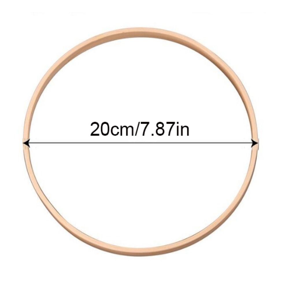 Cross Embroidery Shed Round Bamboo Circle Bamboo 10-30cm Flower Wreath Ring Hanging Bamboo Hoop Frame Garden