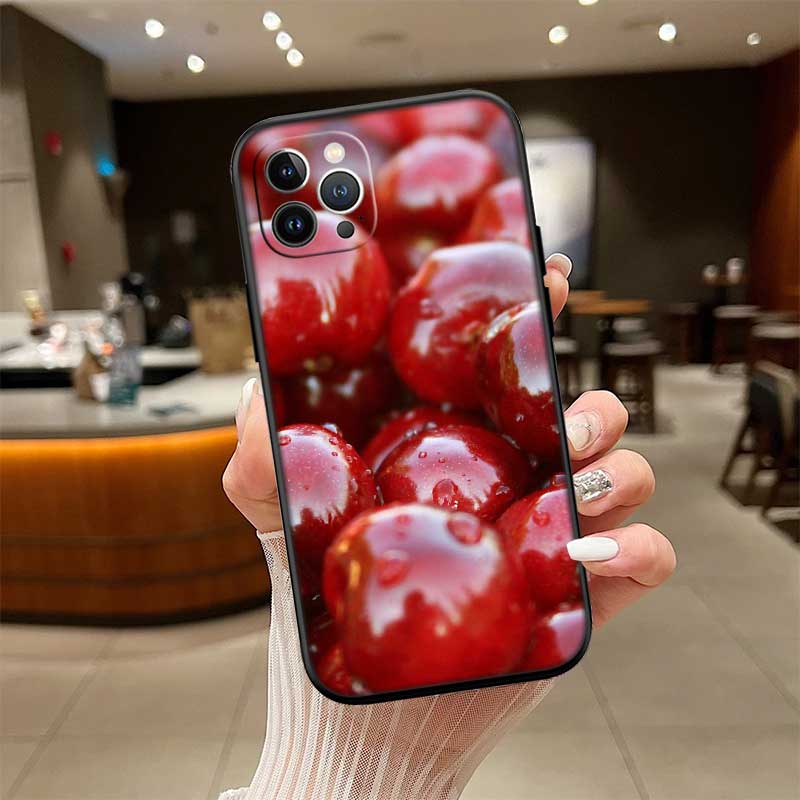 UP21 Cherry summer fruit New High-End Shell Phone Case for iPhone SE X XS XR 16E 17 11 Pro Max 8 7 6 6s Plus Air