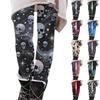 Women's Halloween Print Stretch Leggings Casual Pants for Home and Everyday Wear
