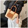 Large Capacity Woven Tote Bag Women's New Fashion Commuter Shoulder Bag Seaside Vacation Straw Bag
