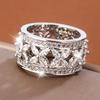 Hot Selling Creatieve Uitgeholde Zirkonia Ring voor Vrouwen Hoge Kwaliteit Mode Feest Sieraden Trouwsieraden Jubileum Cadeau