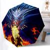 1pc Dragon Fire Breath Folding Umbrella | Elegant Design, Fashionable Accessory, Durable Construction, Sturdy Ribs yy251107095