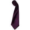 Premier Einfarbiges Satin-Krawatten-Set für Herren (Schmale Krawatte) (2 Stück)