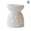 White Ceramic Incense Burner Candle Essential Oil Aromatherapy Diffuser Hollow Heating Stove Middle East Home Decor Ornament