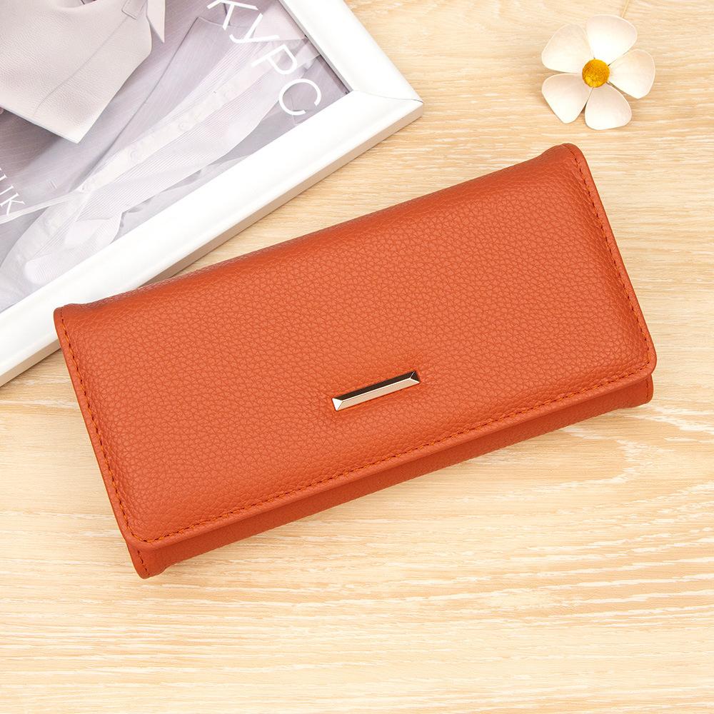 Women's Long Hand Wallet Simple Multi-function Bank Card Change Storage Bag