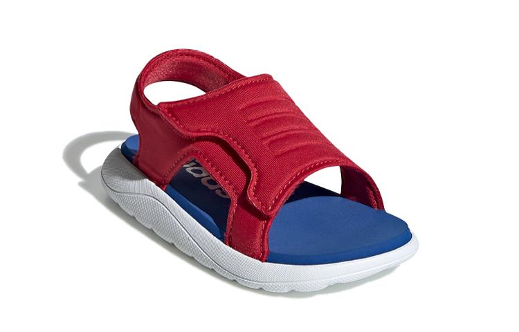 adidas Sandale Confort I Chaussures Confortables Basses pour Tout-Petits Bleu Rouge Bébé et Tout-Petit EG2231
